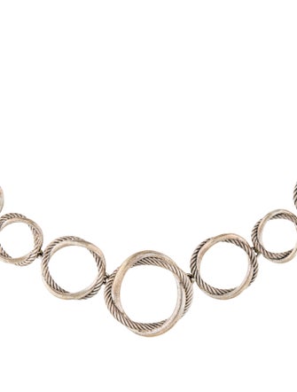 David Yurman Infinity Circle Graduated Link Necklace