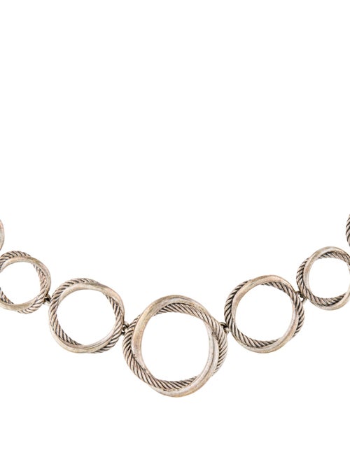 David Yurman Infinity Circle Graduated Link Necklace