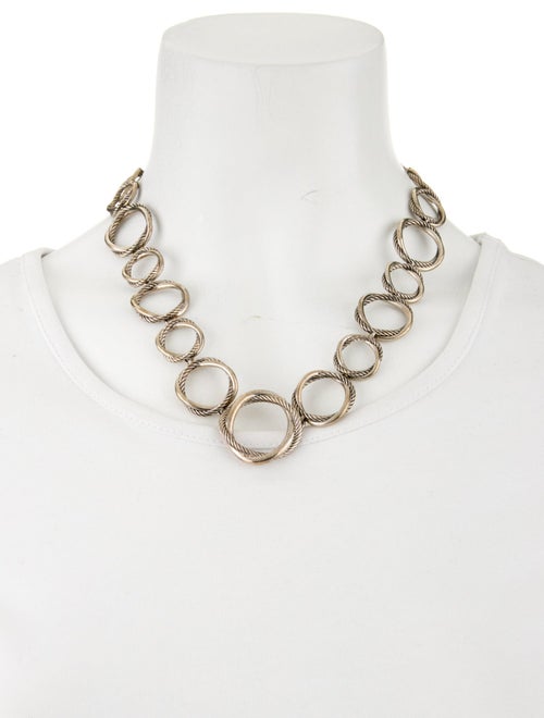 David Yurman Infinity Circle Graduated Link Necklace