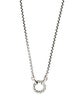 David Yurman Cable Amulet Vehicle Box Chain Slider Necklace