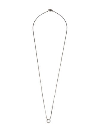 David Yurman Cable Amulet Vehicle Box Chain Slider Necklace