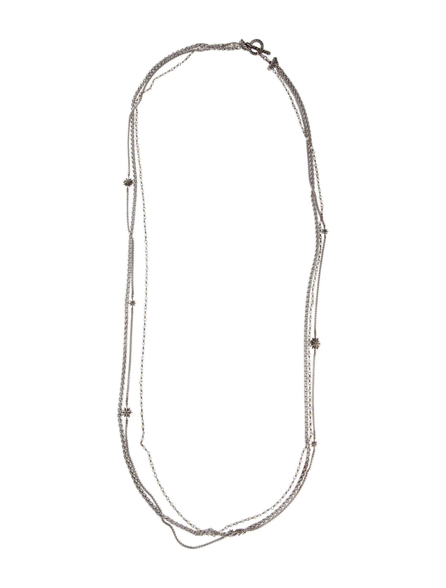 David Yurman Pearl Starburst Multistrand Necklace