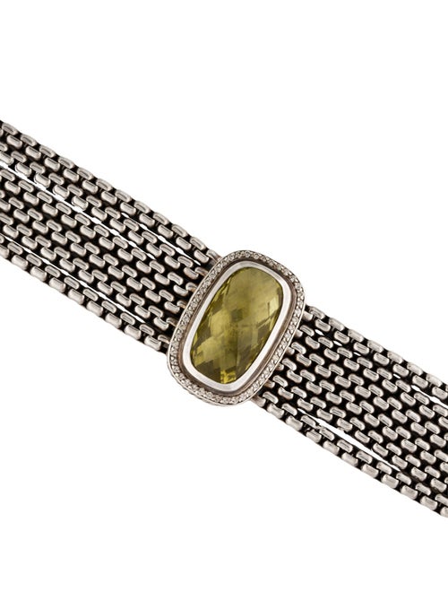 David Yurman Quartz & Diamond Multi-Strand Bracelet