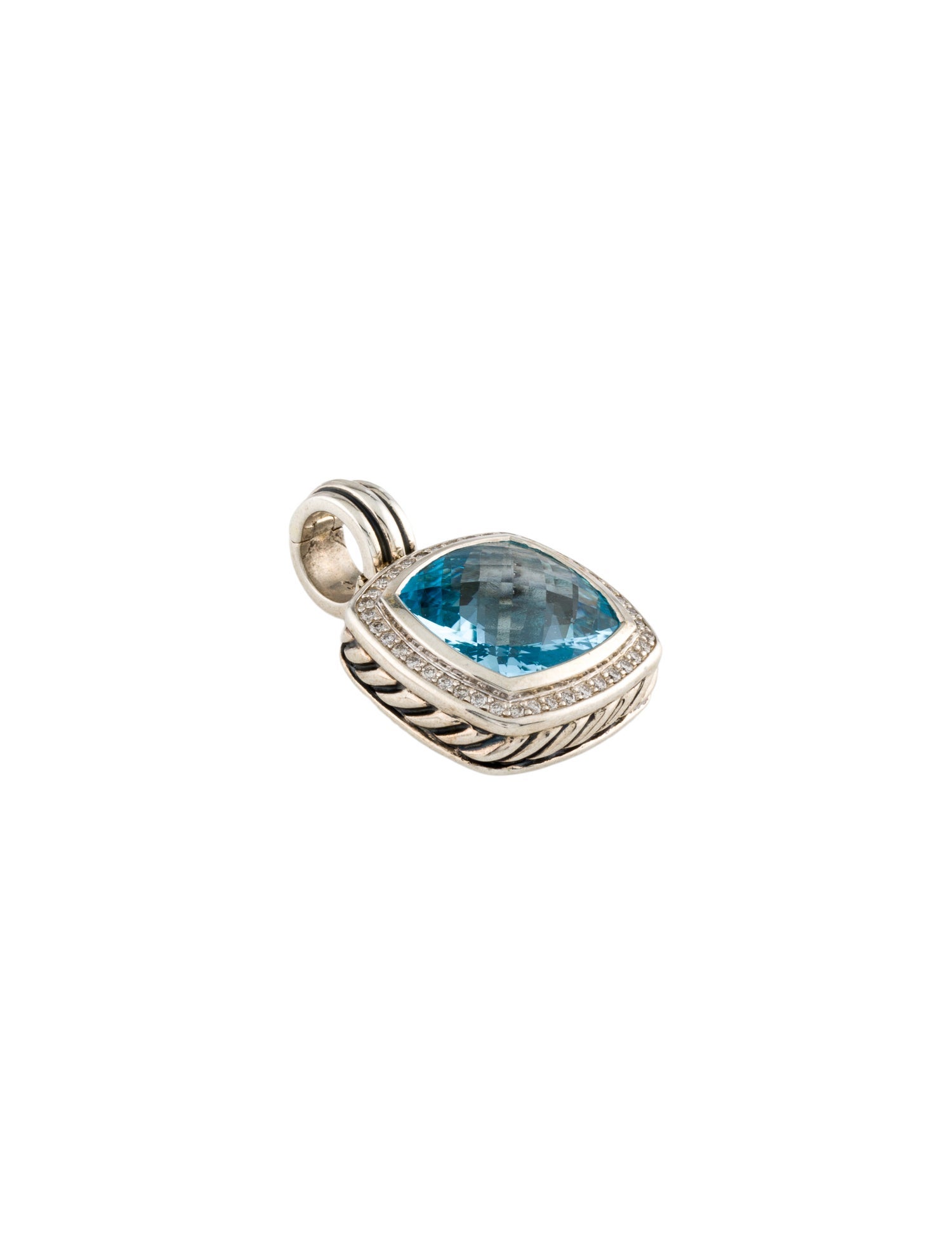 David Yurman Topaz & Diamond Albion Pendant