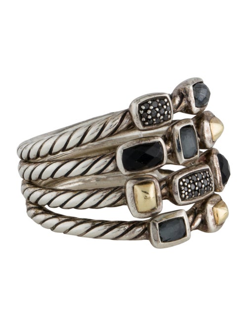 David Yurman Multistone & Diamond Confetti Ring