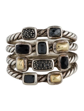 David Yurman Multistone & Diamond Confetti Ring