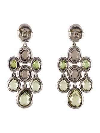 David Yurman Citrine, Smoky Quartz & Peridot Color Classics Chandelier Earrings