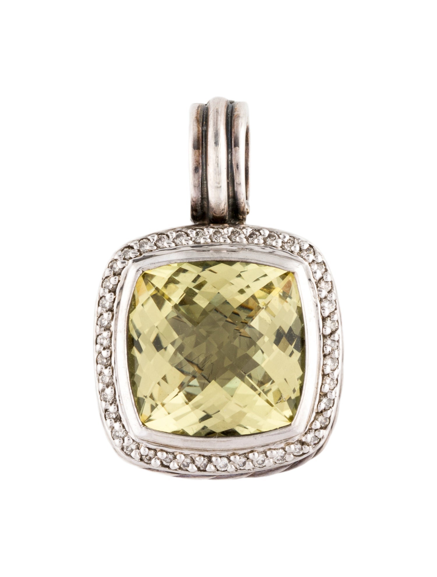 David Yurman Quartz & Diamond Albion Pendant
