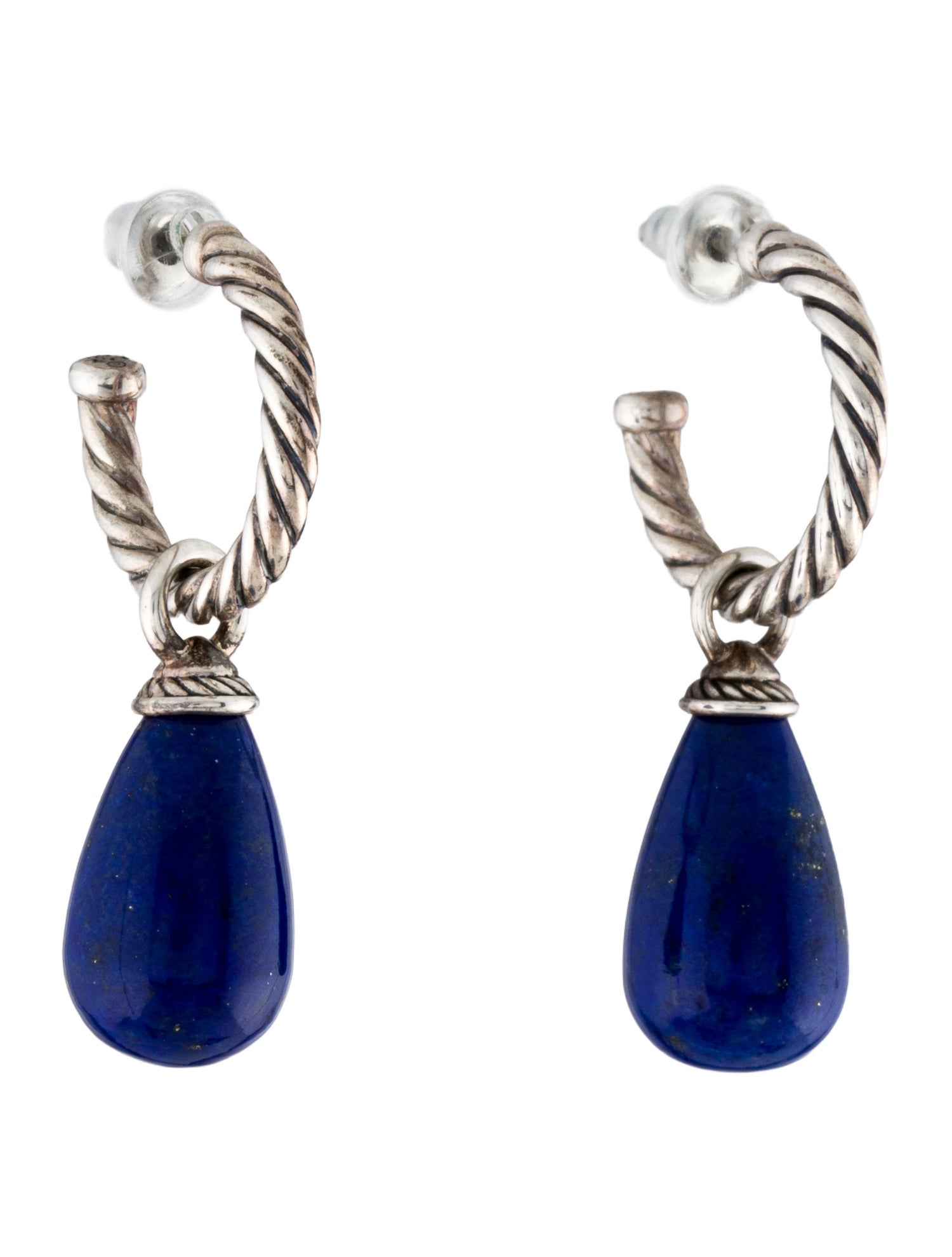 David Yurman Lapis Lazuli Color Classics Drop Earrings