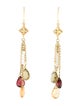 David Yurman 18K Pearl & Multistone Drop Earrings
