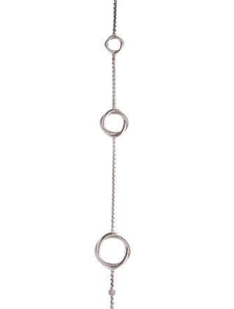 David Yurman Diamond Infinity Station Necklace