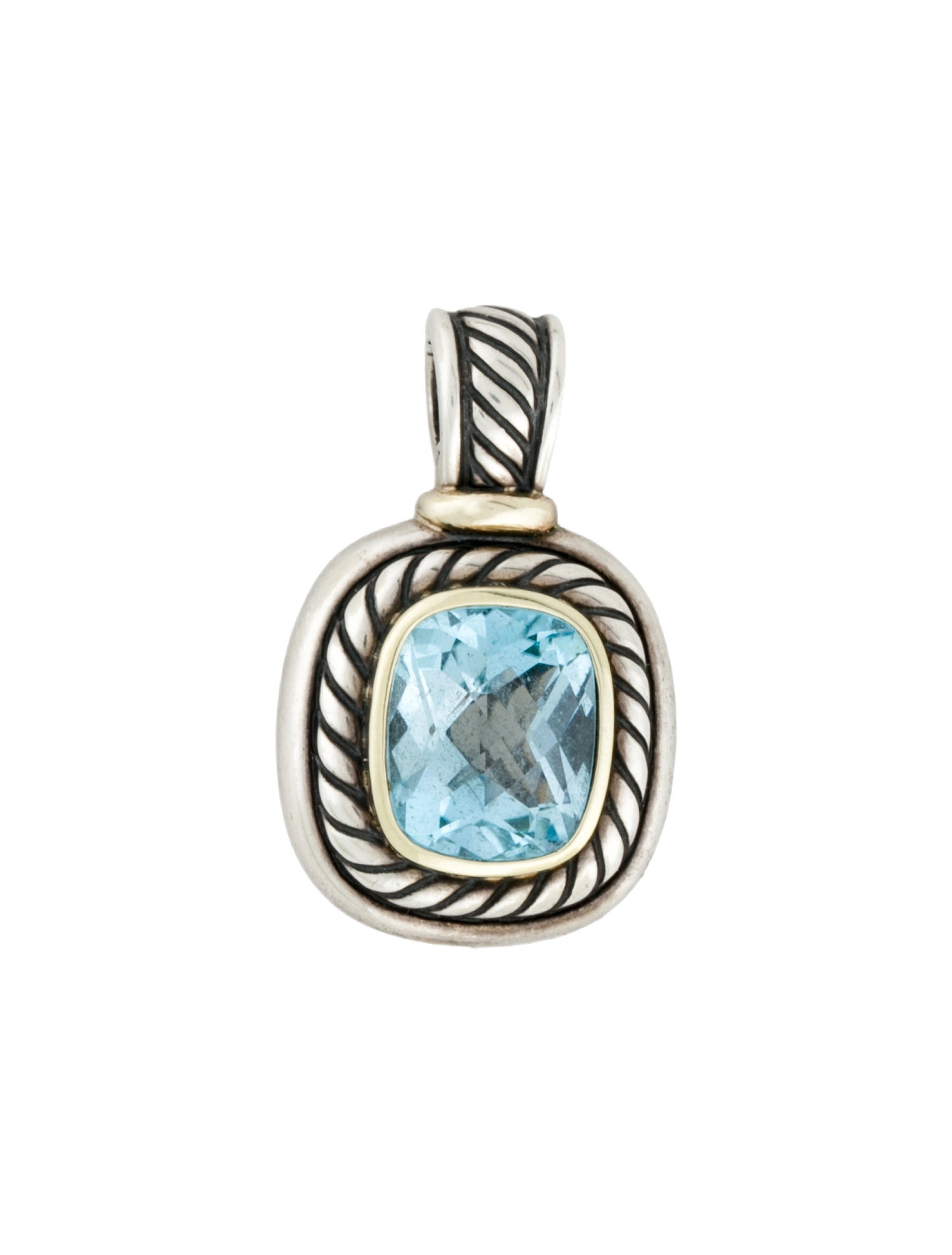 David Yurman Topaz Albion Enhancer Pendant
