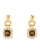 David Yurman 18K Citrine & Diamond Renaissance Drop Earrings