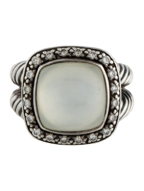 David Yurman Mother of Pearl, Quartz Doublet & Diamond Albion Ring