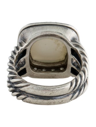 David Yurman Mother of Pearl, Quartz Doublet & Diamond Albion Ring
