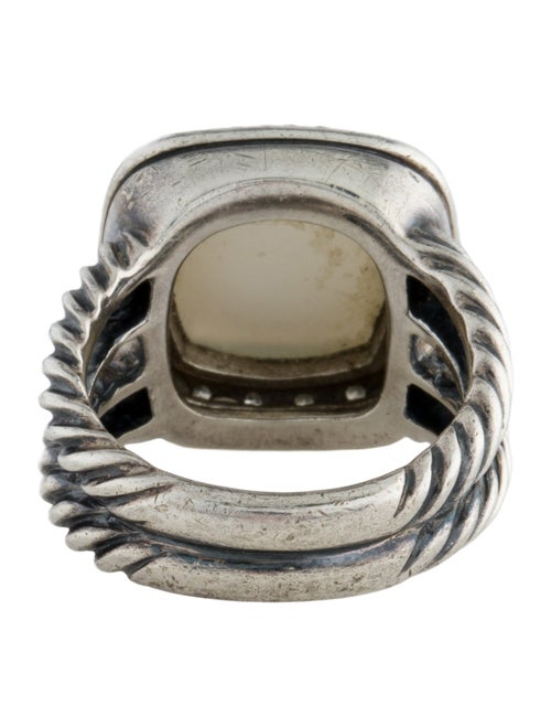 David Yurman Mother of Pearl, Quartz Doublet & Diamond Albion Ring