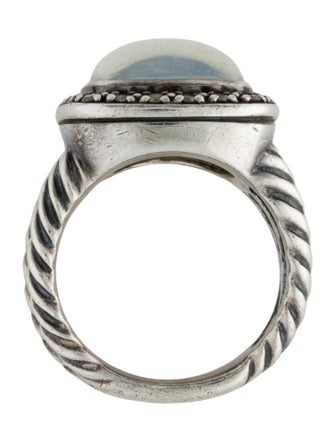 David Yurman Mother of Pearl, Quartz Doublet & Diamond Albion Ring