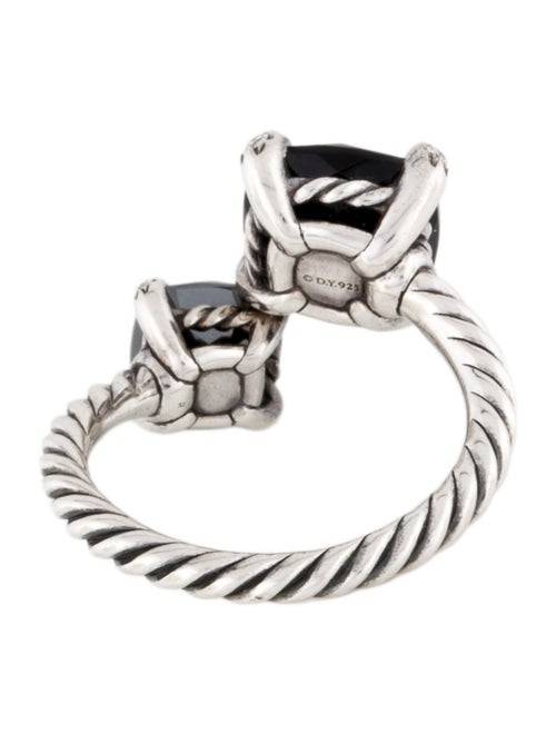 David Yurman Onyx, Hematine & Diamond Châtelaine Bypass Ring