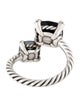 David Yurman Onyx, Hematine & Diamond Châtelaine Bypass Ring