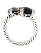 David Yurman Onyx, Hematine & Diamond Châtelaine Bypass Ring