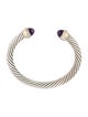 David Yurman Amethyst Classic Cable Cuff Bracelet
