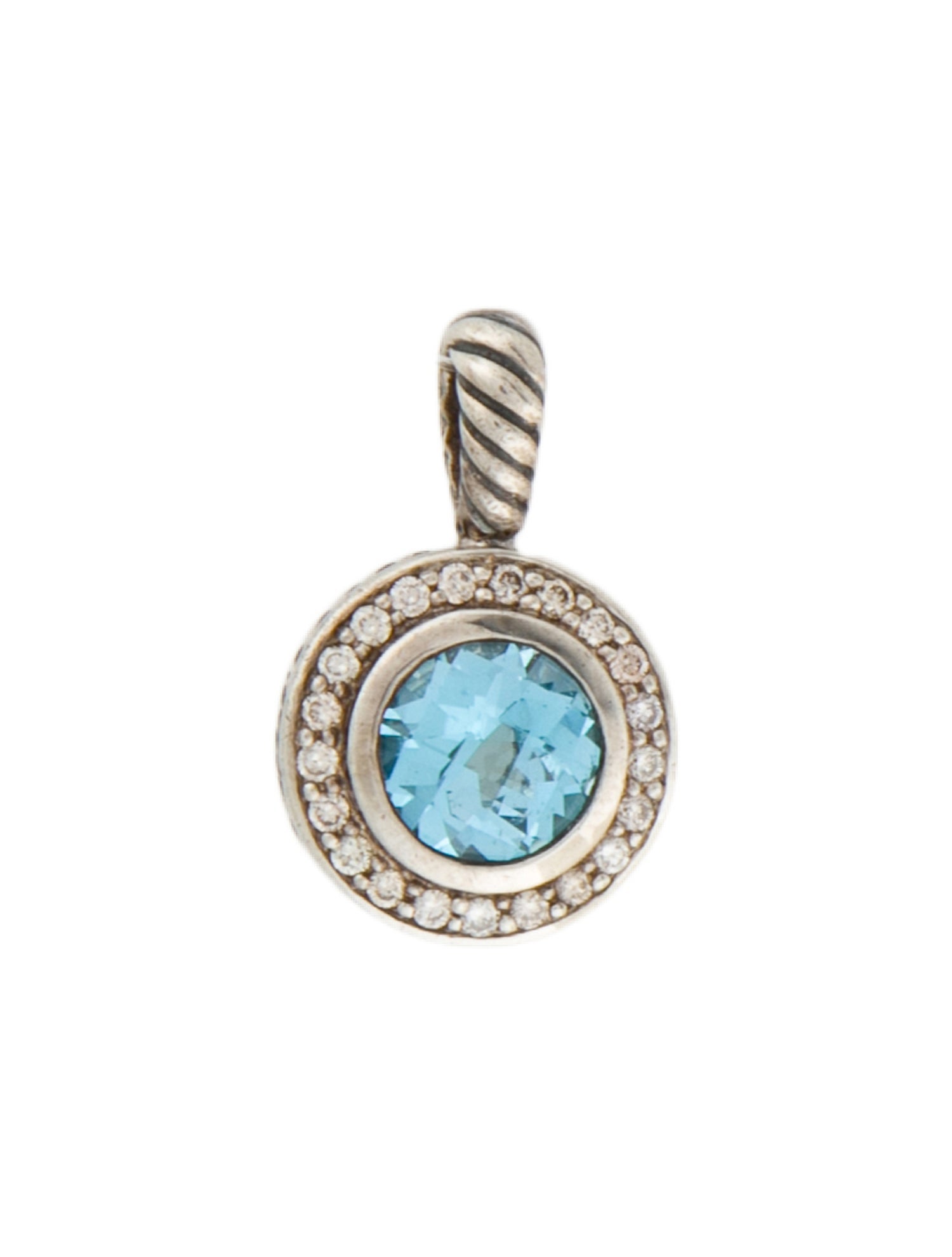 David Yurman Topaz & Diamond Albion Pendant