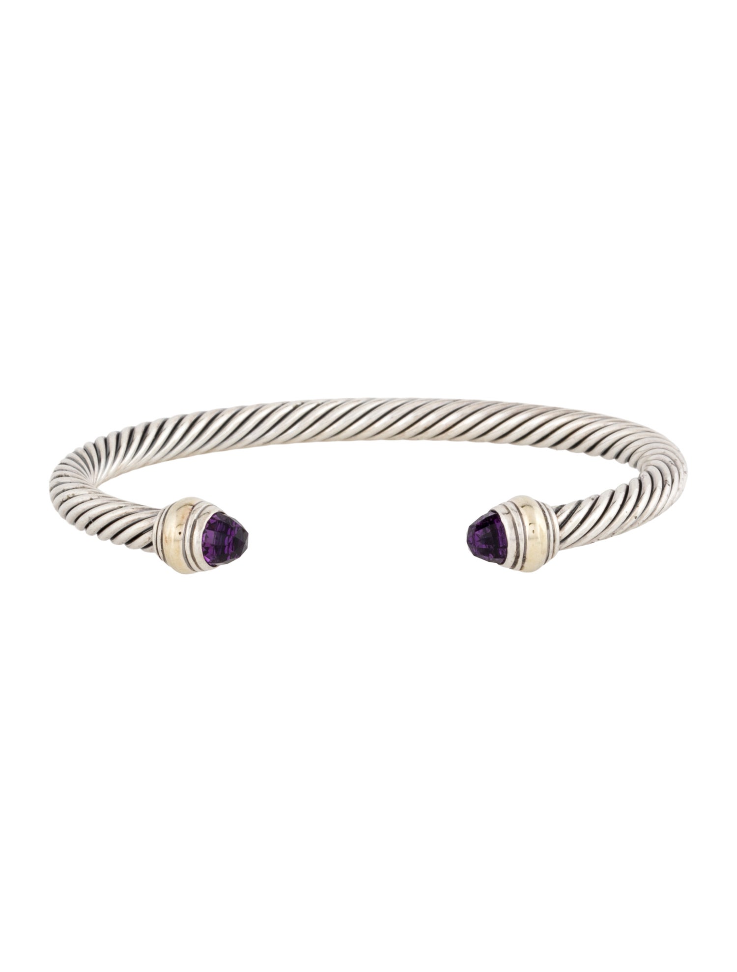 David Yurman Amethyst Classic Cable Bracelet