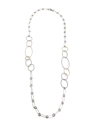 David Yurman Two-Tone Chain Link Necklace