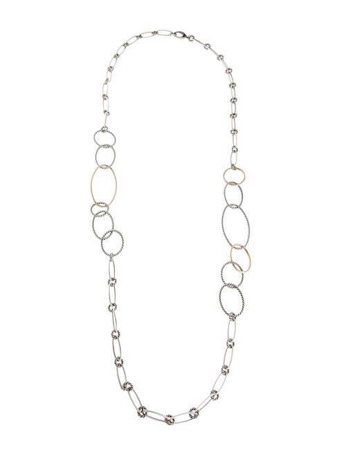 David Yurman Two-Tone Chain Link Necklace