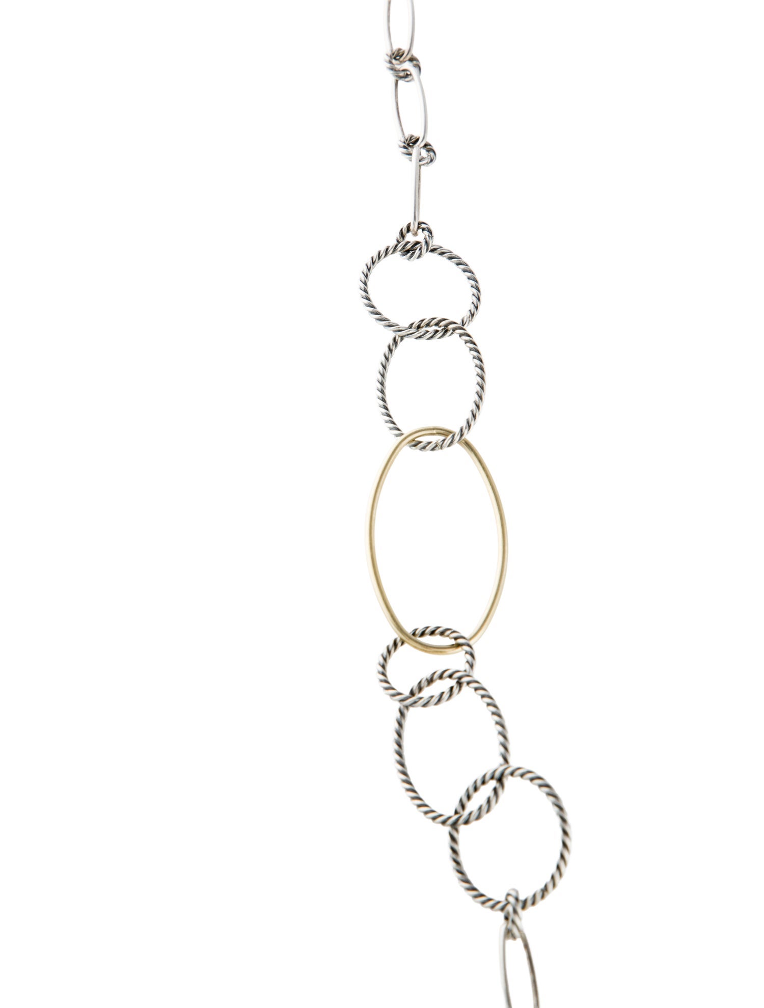 David Yurman Two-Tone Chain Link Necklace
