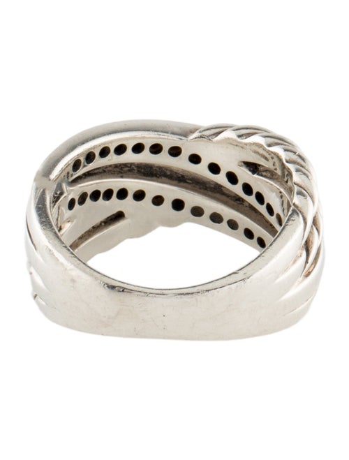 David Yurman Diamond Crossover Cable Band