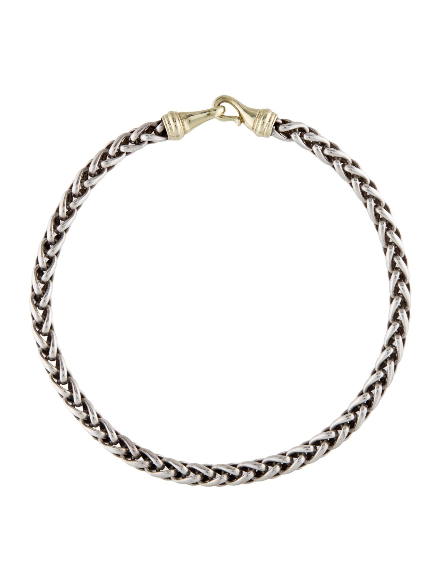 David Yurman Two-Tone Wheat Chain Necklace