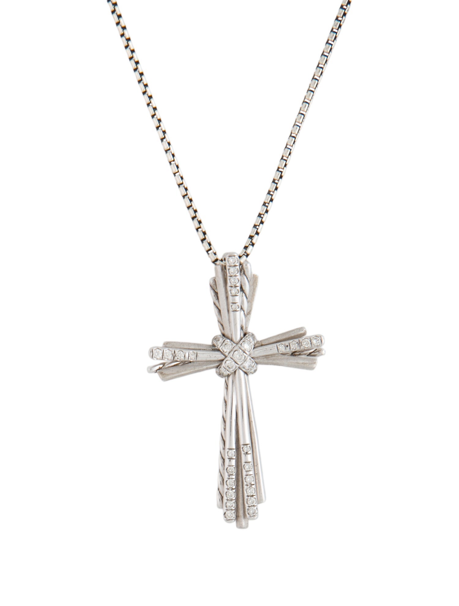 David Yurman Diamond Angelika™ Cross Pendant Necklace