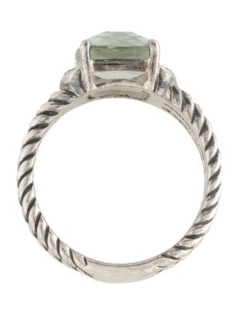 David Yurman Prasiolite & Diamond Petite Wheaton Ring
