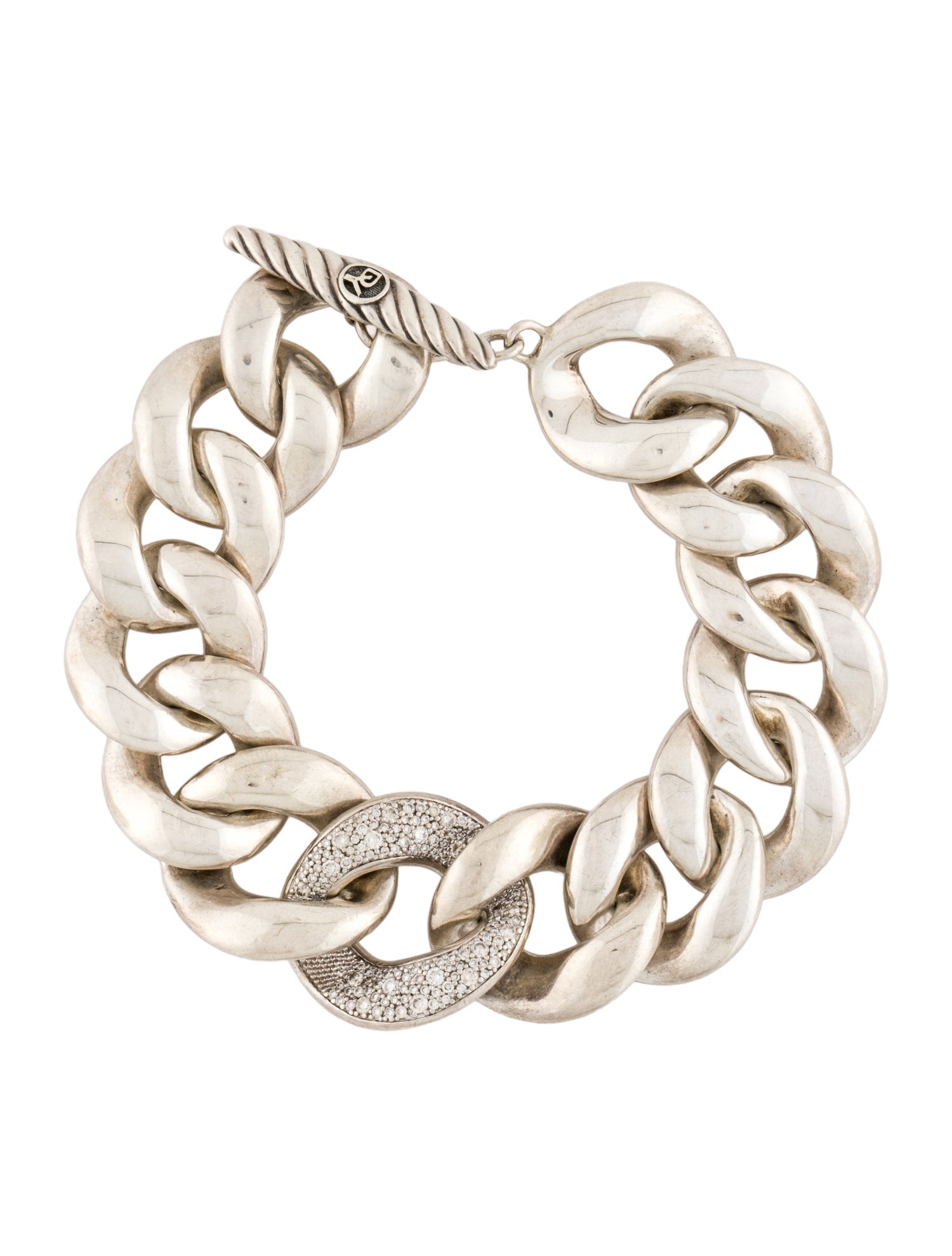David Yurman Diamond Cordelia Link Bracelet