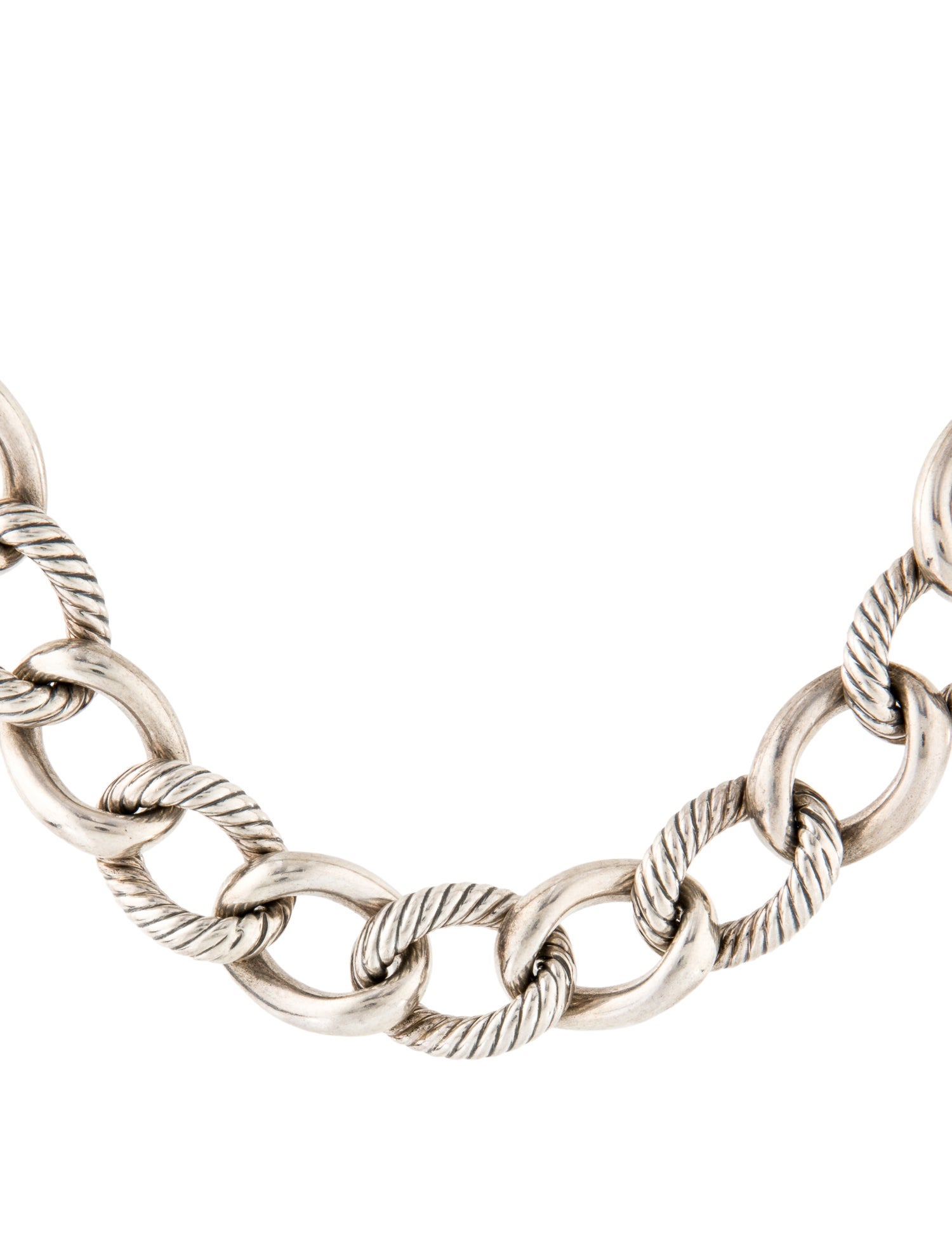 David Yurman Two-Tone Curb Chain Necklace