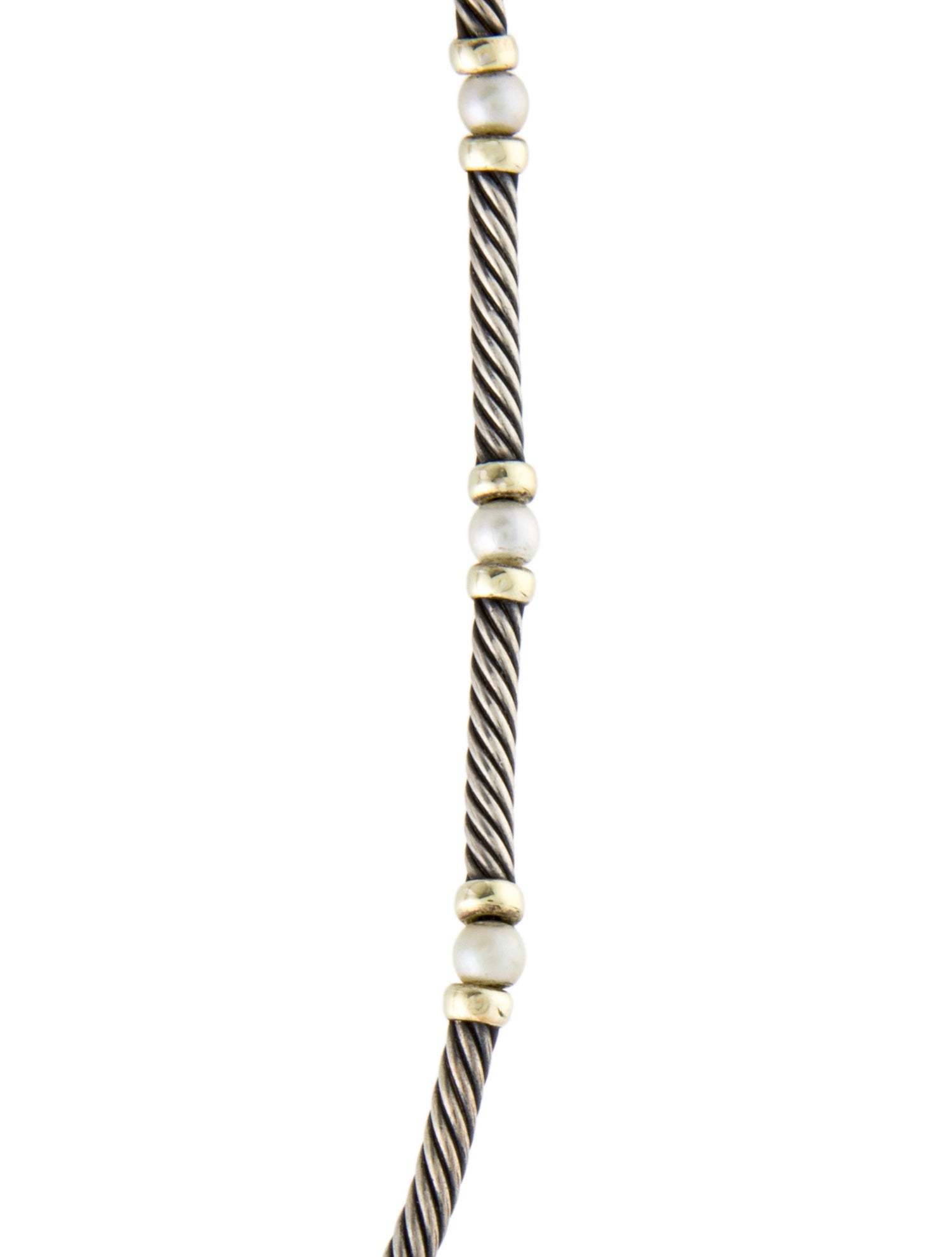 David Yurman Pearl Metro Collar Necklace