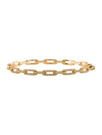 David Yurman 18K Diamond Stax Chain Link Bracelet