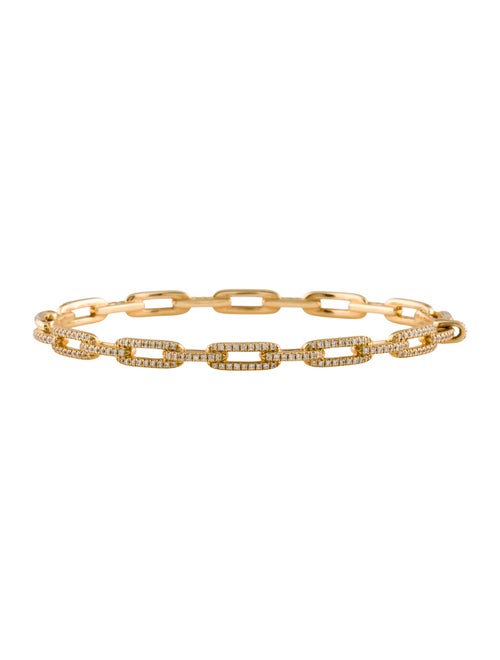 David Yurman 18K Diamond Stax Chain Link Bracelet