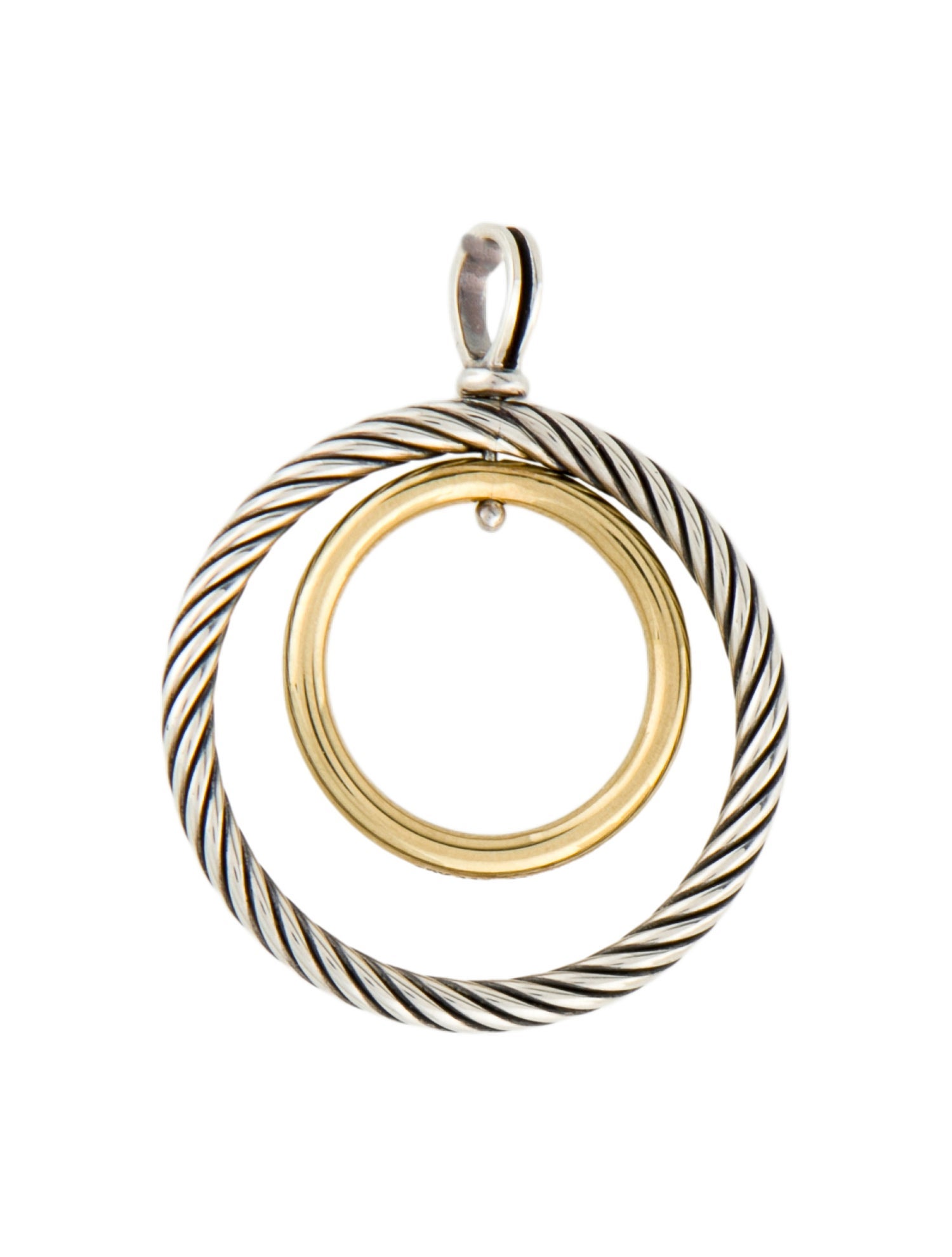 David Yurman Two-Tone Circles Pendant