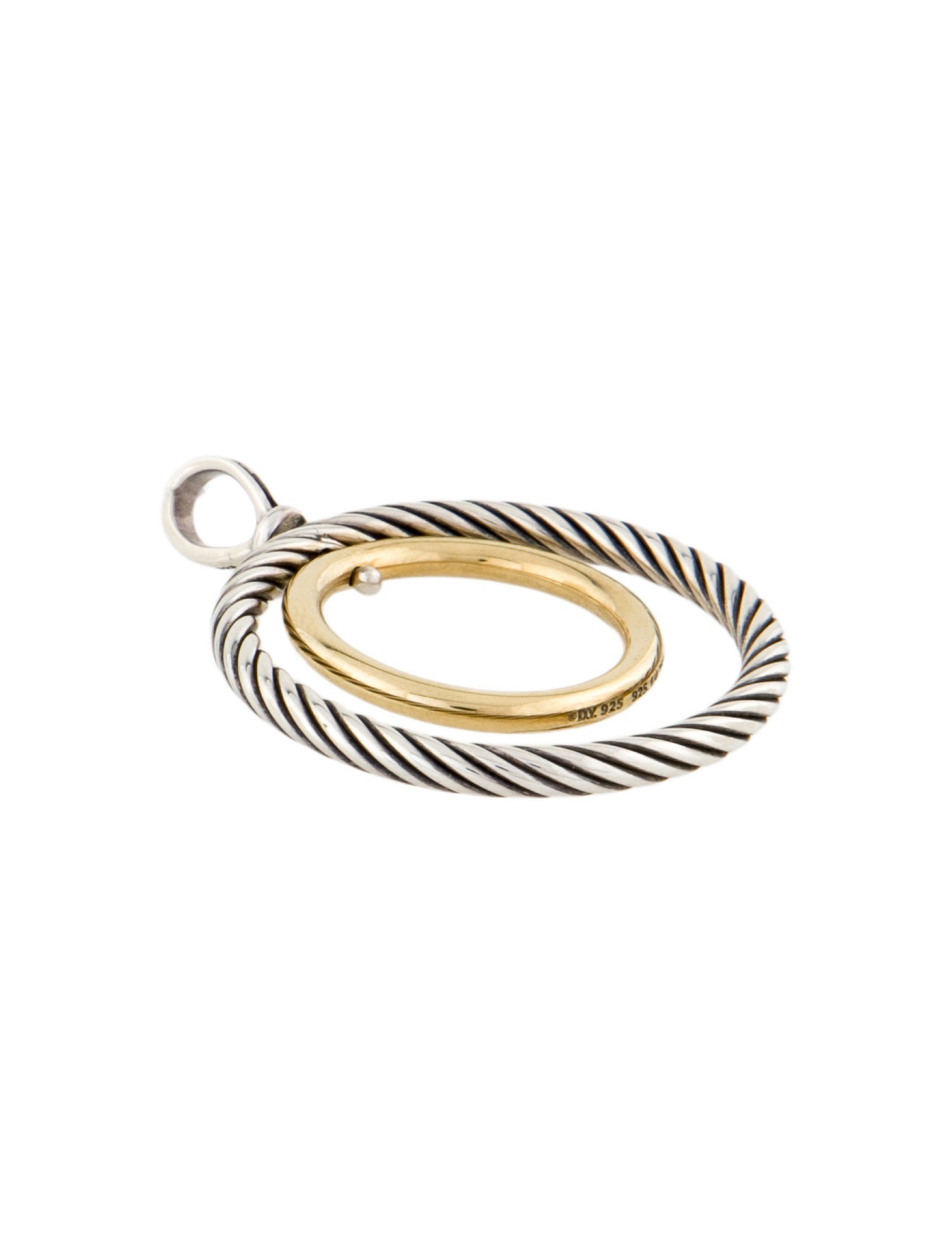 David Yurman Two-Tone Circles Pendant