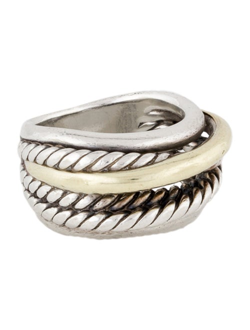 David Yurman Two-Tone Crossover Ring