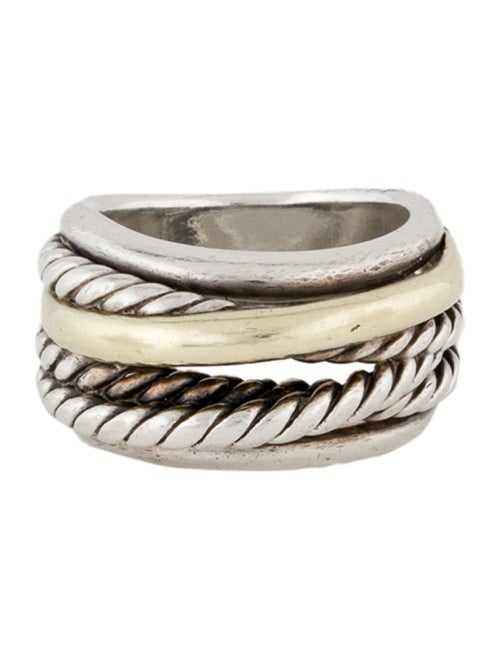 David Yurman Two-Tone Crossover Ring