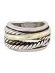 David Yurman Two-Tone Crossover Ring