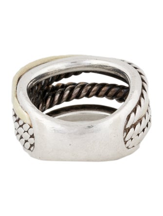 David Yurman Two-Tone Crossover Ring