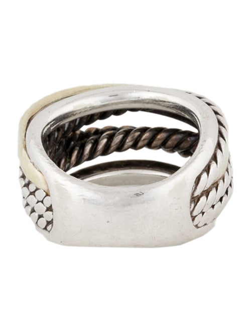 David Yurman Two-Tone Crossover Ring