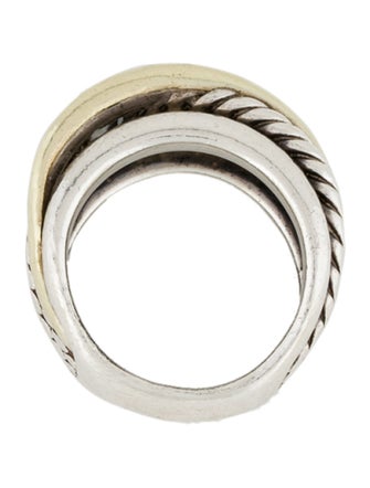 David Yurman Two-Tone Crossover Ring