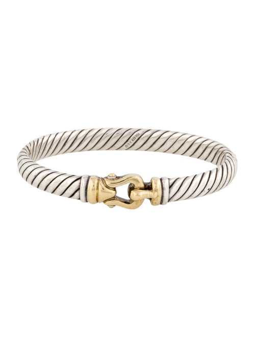 David Yurman Two-Tone Buckle Hinge Bangle