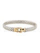 David Yurman Two-Tone Buckle Hinge Bangle