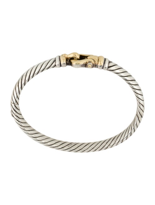 David Yurman Two-Tone Buckle Hinge Bangle